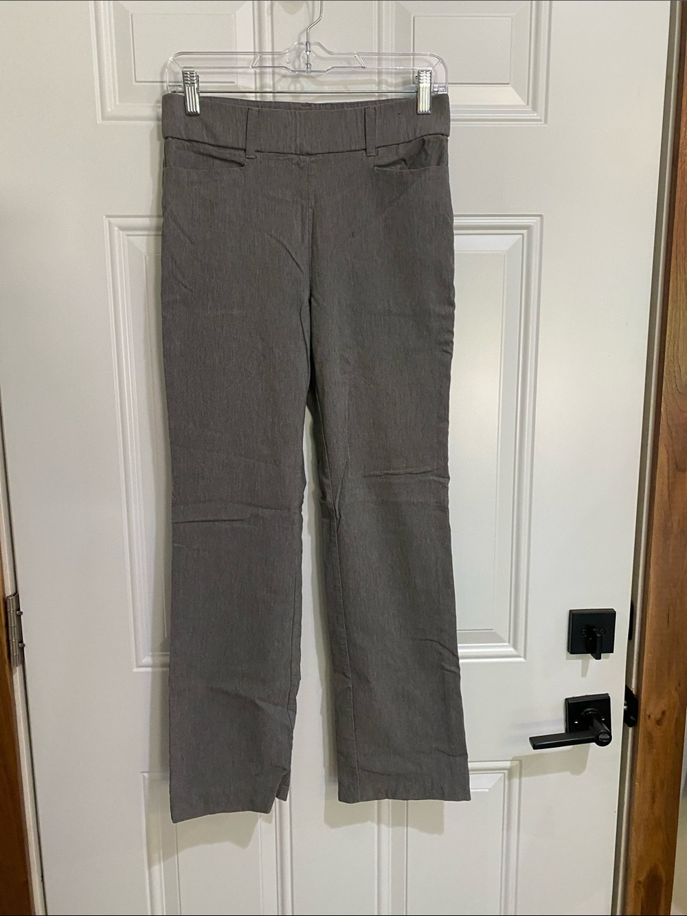 Maurices Straight-Leg Dress Pants in Charcoal Gray